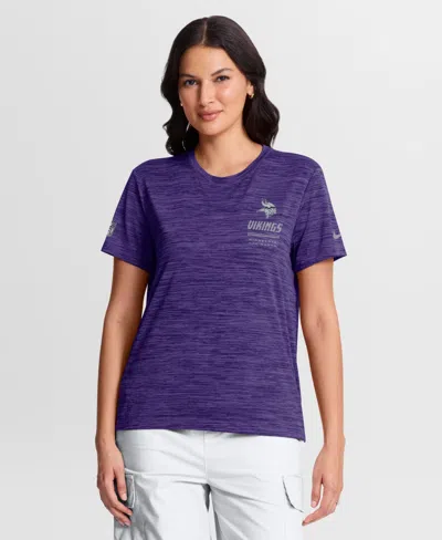 Nike Minnesota Vikings Sideline Velocity  Women's Dri-fit Nfl T-shirt In Purple