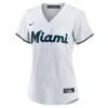 Nike Women's Mlb Miami Marlins Replica Baseball Jersey In White