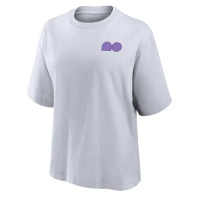 Nike Women's Naomi Osaka Short-sleeve Boxy Tennis T-shirt In White