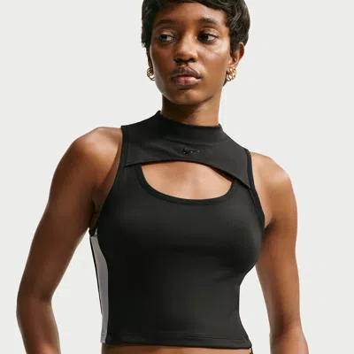 Nike Women's Naomi Osaka Tight Mod-cropped Tank Top In Black