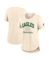 Nike Women's Natural Philadelphia Eagles Rewind Tri-blend T-shirt In Natural