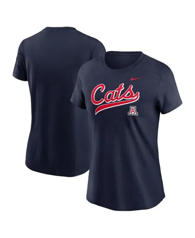 Nike Women's Navy Arizona Wildcats Local Script T-shirt