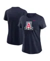 Nike Women's Navy Arizona Wildcats Primetime Evergreen Logo T-shirt In Navy