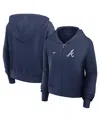 Nike Women's Navy Atlanta Braves Chill Full-zip Hoodie In Navy