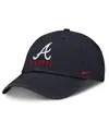Nike Women's Navy Atlanta Braves Club Adjustable Hat In Navy