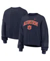 Nike Navy Auburn Tigers Oversized Phoenix Arch Pullover Sweatshirt In Blue