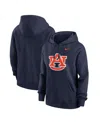 Nike Women's Navy Auburn Tigers Wordmark Club Fleece Pullover Hoodie In Blue