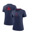 Nike Women's Navy Boston Red Sox Authentic Collection Early Work Tri-blend T-shirt In Navy