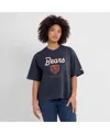 Nike Navy Chicago Bears Essential Script Relaxed Boxy T-shirt In Blue