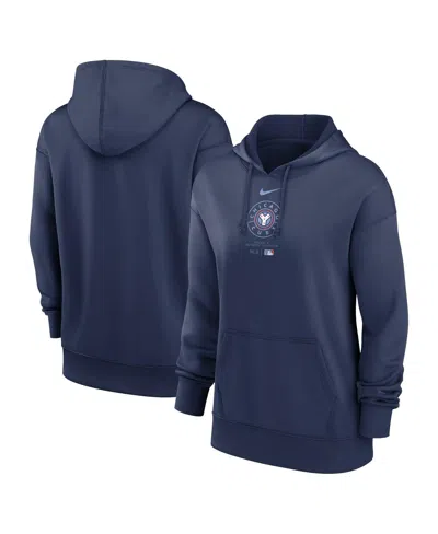 Nike Women's Navy Chicago Cubs City Connect Practice Performance Pullover Hoodie