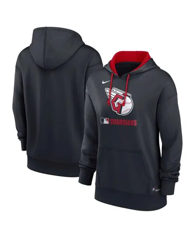 Nike Women's Navy Cleveland Guardians Authentic Collection Performance Pullover Hoodie