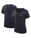 Nike Navy Cleveland Guardians Authentic Collection Performance Scoop Neck T-shirt In Navy