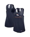 Nike Women's Navy Denver Broncos Performance Tank Top In Navy