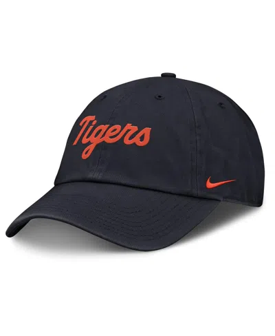 Nike Women's Navy Detroit Tigers Club Adjustable Hat In Blue