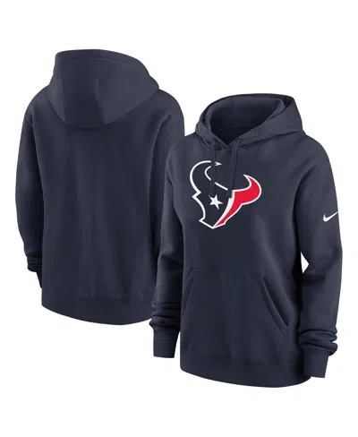 Nike Women's Navy Houston Texans Club Fleece Pullover Hoodie