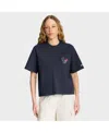 Nike Navy Houston Texans Rewind Pocket Boxy T-shirt In Blue