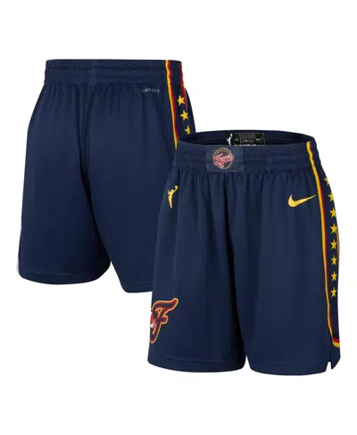 NIKE WOMEN'S NAVY INDIANA FEVER ON-COURT VICTORY PERFORMANCE SHORTS