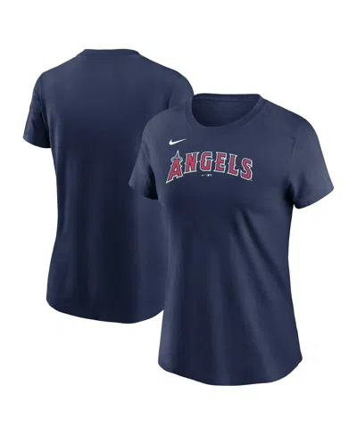 Nike Women's Navy Los Angeles Angels Wordmark T-shirt