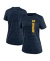 Nike Women's Navy Michigan Wolverines Velocity Performance T-shirt In Navy