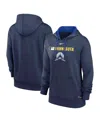 Nike Navy Minnesota Twins Authentic Collection City Connect Performance Pullover Hoodie In Navy