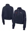 Nike Navy New England Patriots Primetime Phoenix Half-zip Sweatshirt In Blue
