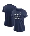 Nike Women's Navy New York Yankees 2024 World Series Authentic Collection T-shirt In Navy