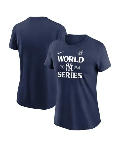 Nike Women's Navy New York Yankees 2024 World Series Authentic Collection T-shirt