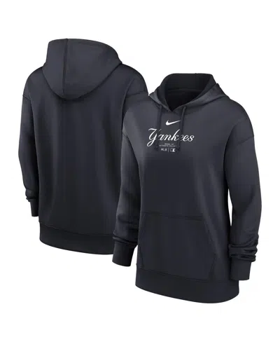 Nike Women's Navy New York Yankees Authentic Collection Performance Pullover Hoodie