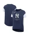 Nike Women's Navy New York Yankees Flowy Fashion T-shirt In Navy