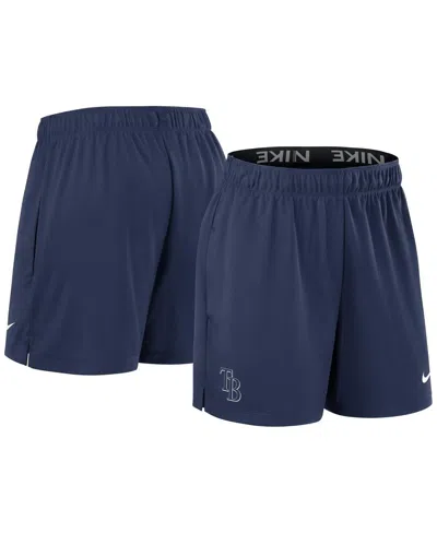 Nike Tampa Bay Rays Authentic Collection Practice  Women's Dri-fit Mlb Shorts In Navy