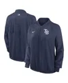 Nike Women's Navy Tampa Bay Rays Authentic Collection Team Raglan Performance Full-zip Jacket In Navy