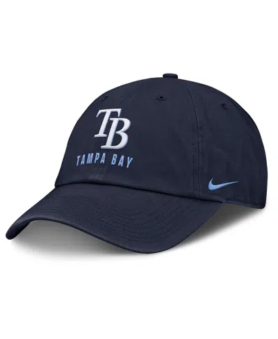 Nike Women's Navy Tampa Bay Rays Club Adjustable Hat In Blue
