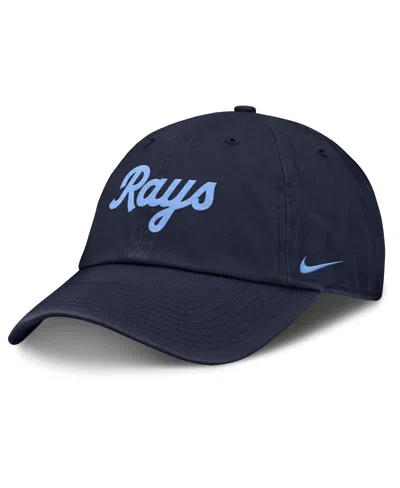 Nike Women's Navy Tampa Bay Rays Club Adjustable Hat In Blue