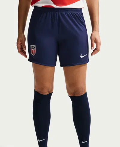 Nike Women's Navy Usmnt 2026 Stadium Home Replica Shorts In Blue