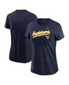 Nike Women's Navy West Virginia Mountaineers Local Script T-shirt