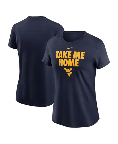 Nike Women's Navy West Virginia Mountaineers Local Ultimate Chant T-shirt