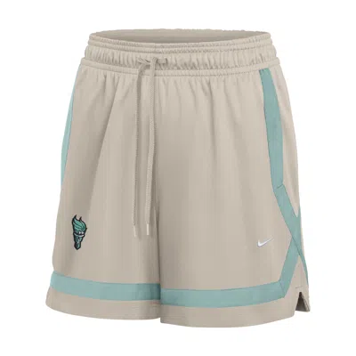 Nike Women's New York Liberty 5" Studio Fleece Basketball Shorts In Brown