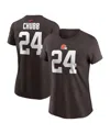 Nike Women's Nick Chubb Brown Cleveland Browns Player Name Number T-shirt In Brown
