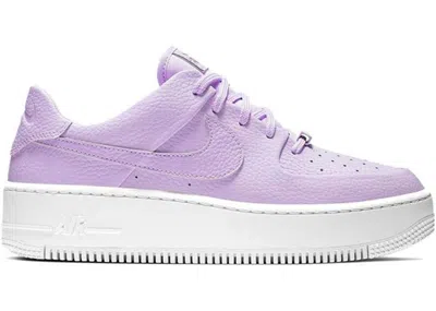 Pre-owned Nike Women's  Air Force 1 Low Sage Sneakers In Oxygen Purple