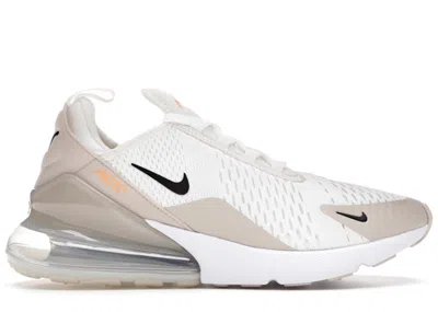Pre-owned Nike Women's  Air Max 270 Sneakers In Summit White/desert Sand/peach Cream