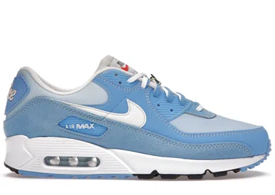 Pre-owned Nike Women's  Air Max 90 Se First Use Sneakers In University Blue/sail/ice Blue
