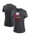 Nike Women's  Anthracite New York Giants 2022 Nfl Playoffs T-shirt In Anthracite