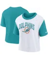 Nike Miami Dolphins  Women's Nfl T-shirt In Aqua,white