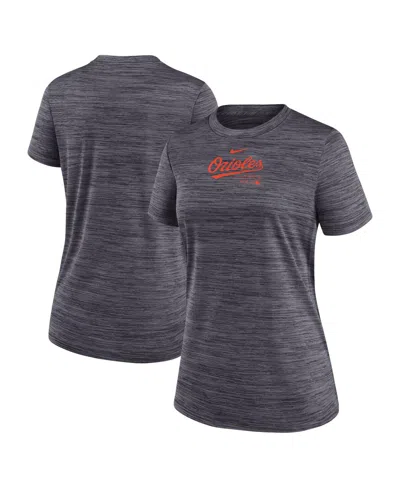 Nike Women's  Black Baltimore Orioles Authentic Collection Velocity Performance T-shirt