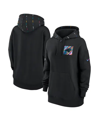 Nike Women's  Black Carolina Panthers 2023 Nfl Crucial Catch Club Pullover Hoodie