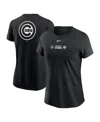 Nike Black Chicago Cubs Over Shoulder T-shirt In Black