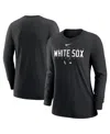 Nike Women's  Black Chicago White Sox Authentic Collection Legend Performance Long Sleeve T-shirt In Black