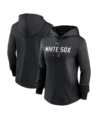 Nike Women's  Black Chicago White Sox Authentic Collection Pregame Performance Pullover Hoodie