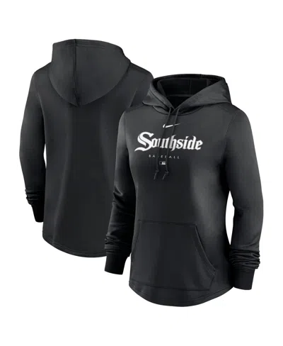 Nike Women's  Black Chicago White Sox City Connect Pregame Performance Pullover Hoodie