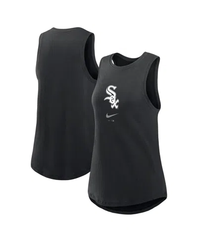 Nike Women's  Black Chicago White Sox Legacy Icon High Neck Fashion Tank Top